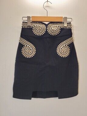 Sass & bide art vs science pearl black mini skirt - size 2